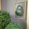 Cadre bois et verre pour feuille XL