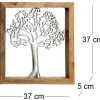 Cadre en bois et aluminium Arbre de vie 37 cm