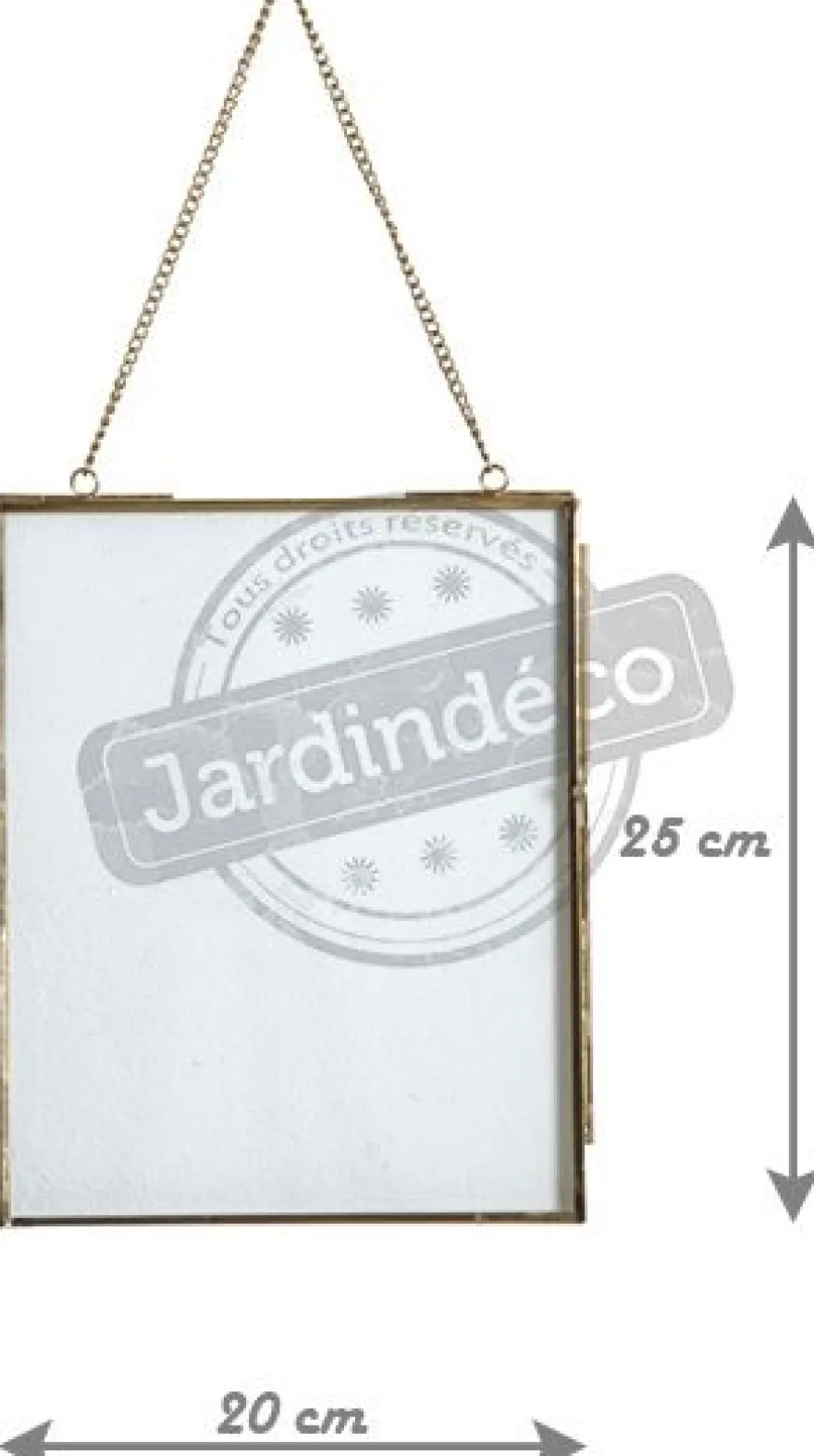 Cadre photo mural en laiton (Grand modèle)