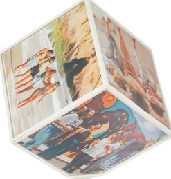 Cadre photo rotatif6 faces Kube (10 x 10 cm)