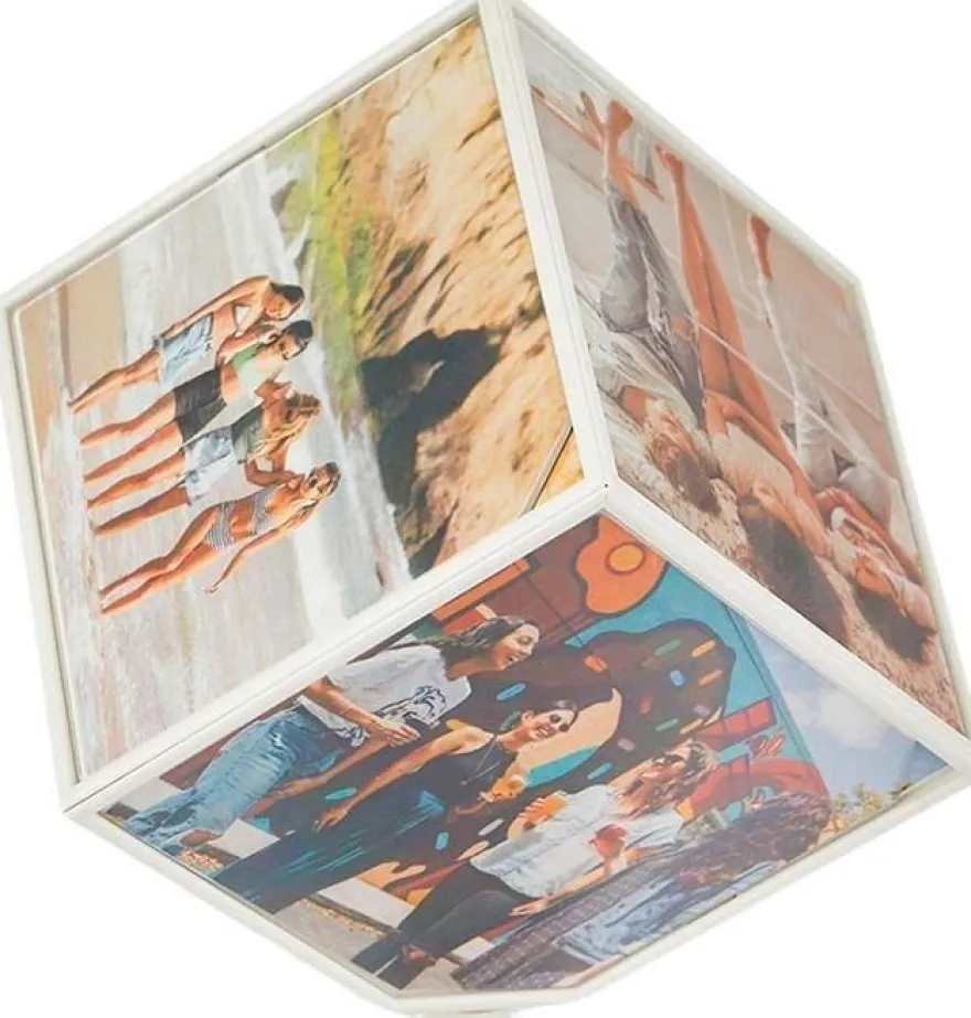 Cadre photo rotatif6 faces Kube (10 x 10 cm)