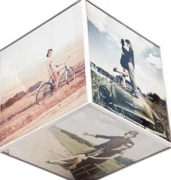 Cadre photo rotatif6 faces Kube (15 x 15 cm)