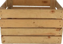 Caisse en bois de pin et épicéa Vintage 42 x 51 x 30 cm