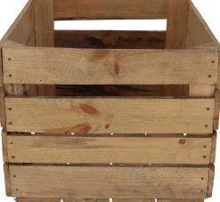 Caisse en bois de pin et épicéa Vintage 42 x 51 x 30 cm