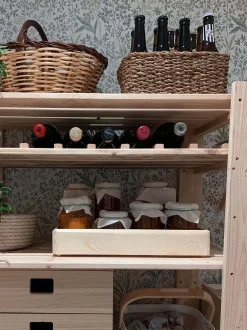 Caisse en bois de rangement (40 x 30 x 7 cm)