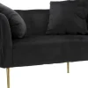 Canapé en tissu Bucarest 127 x 74 x 71 cm (Noir)