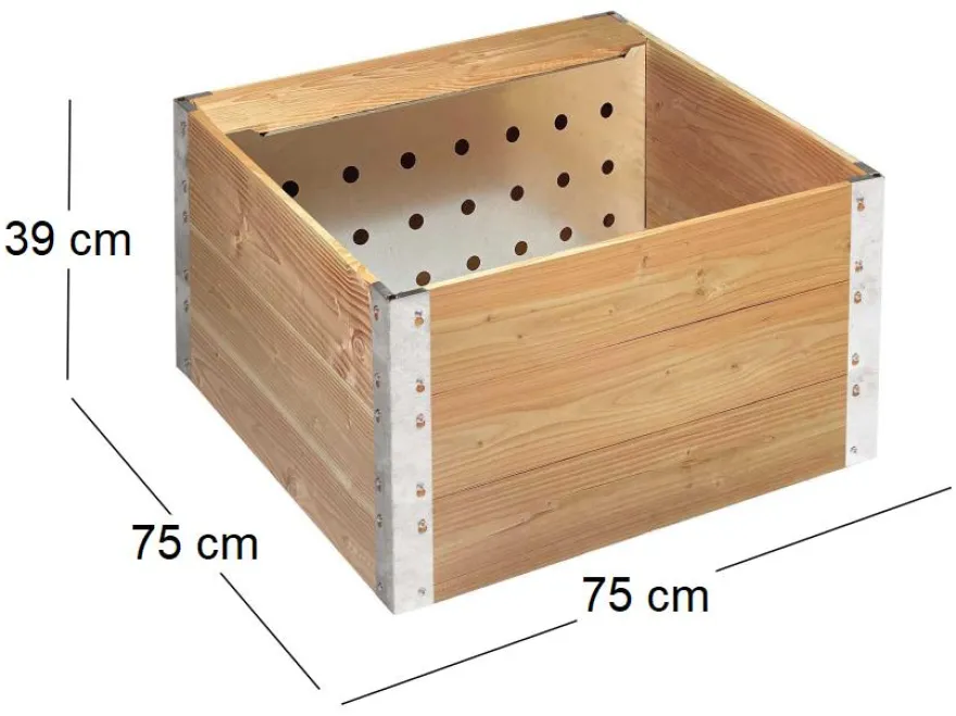 Carré potager 220 litres avec composteur intégré 45 litres