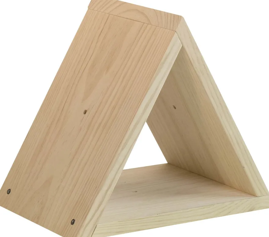 Casier à bouteilles triangulaire en pin Prisma