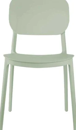 Chaise colorée en polypropylène Cheer (Vert jade)