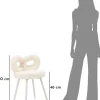 Chaise en tissu éponge Ilary 40 x 67 cm (Blanc)