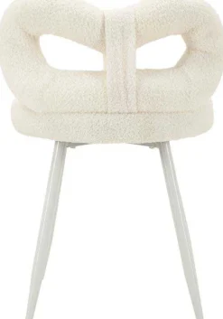 Chaise en tissu éponge Ilary 40 x 67 cm (Blanc)