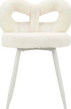 Chaise en tissu éponge Ilary 40 x 67 cm (Blanc)