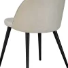 Chaise en velours avec pieds en acier Velvet (Lot de 6)