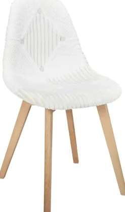 Chaise scandinave patchwork blanc