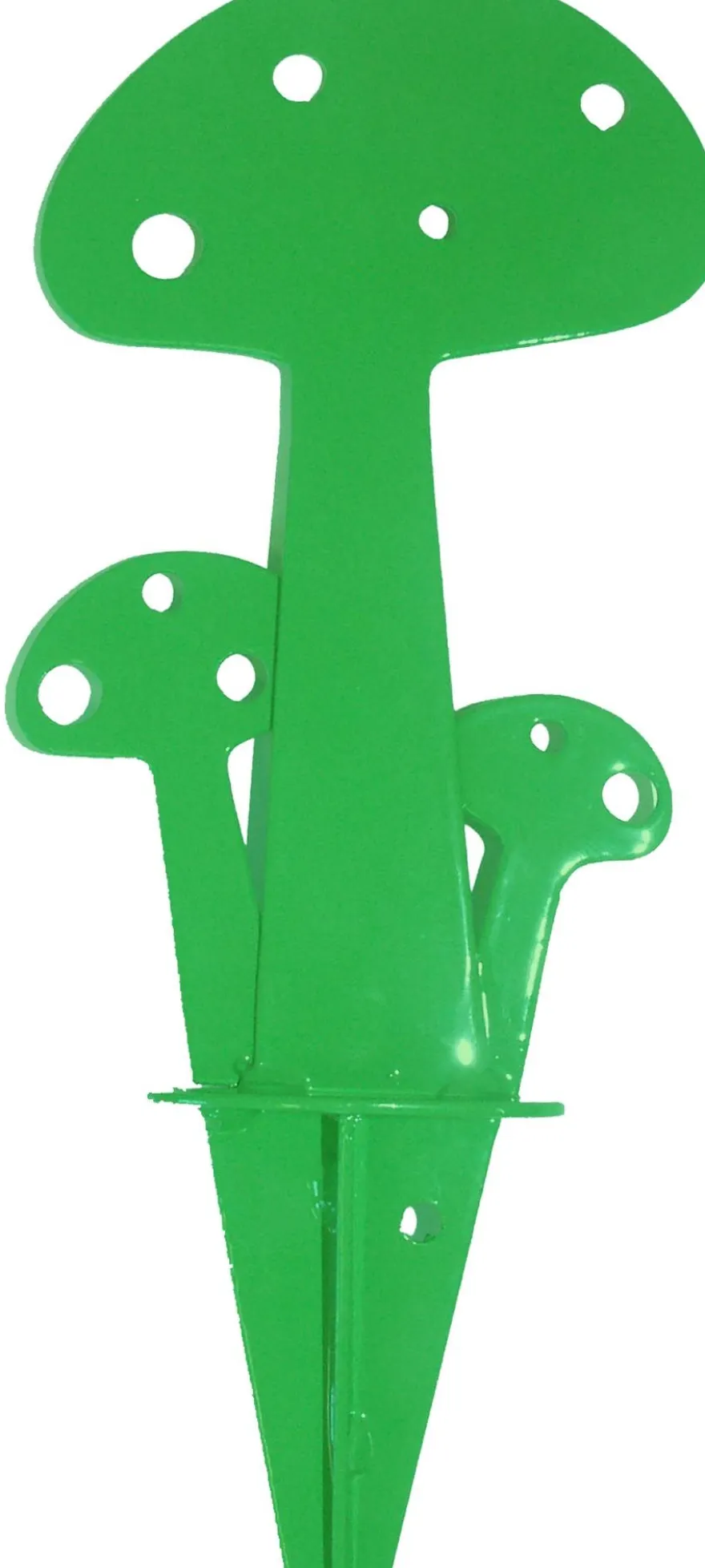 Champignon déco en métal vert (15 cm)