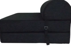 Chauffeuse double unie en coton (Noir)