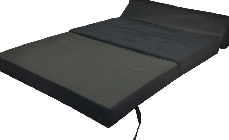 Chauffeuse double unie en coton (Noir)