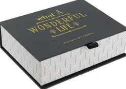 Coffret 6 bougies à la vanille "A wonderful life" (Noir)