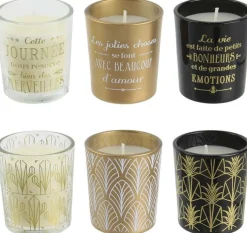 Coffret 6 bougies à la vanille