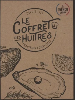 Coffret couteau à huitres et 4 fourchettes en acier inoxydable
