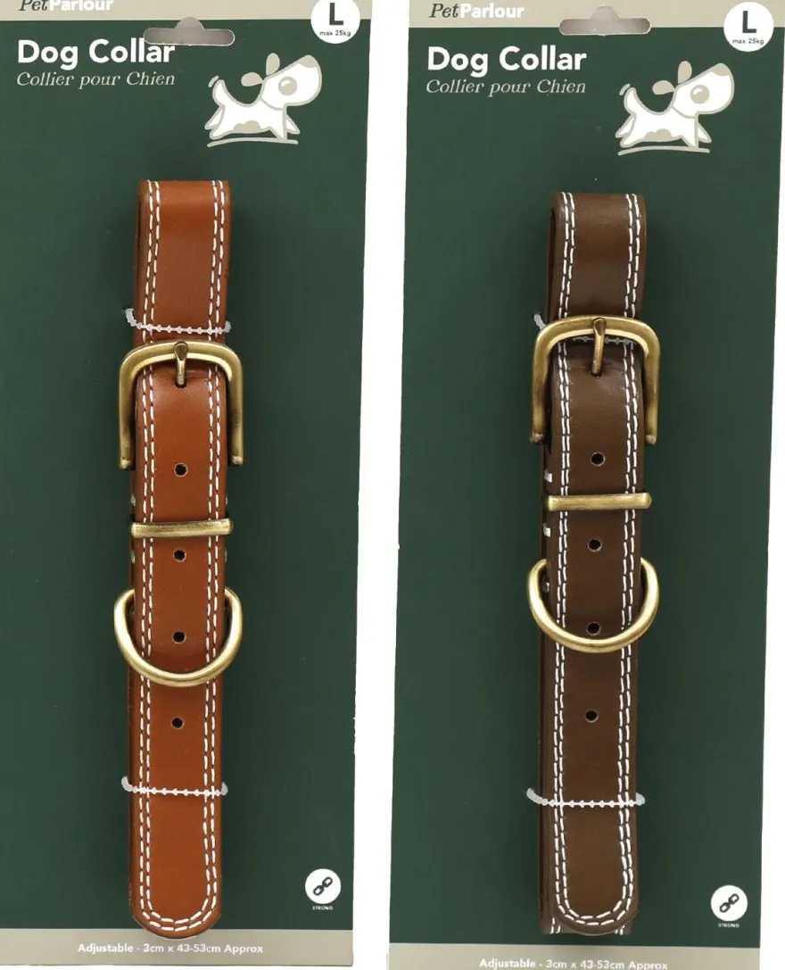 Collier en polyuréthane pour chien (Lot de 2) (L - 53 cm)