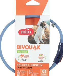 Collier lumineux pour chiots Bivouak (Bleu)