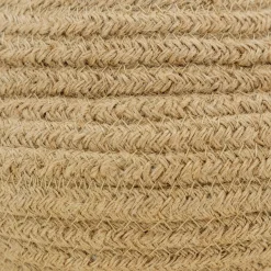 Corbeille ronde en jute naturelle avec 2 poignées
