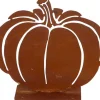 Courge décorative en métal rouillé (Citrouille)