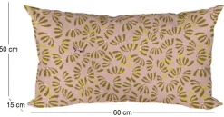 Coussin décoratif en tissu Délicatesse (60 x 50 cm)