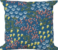 Coussin décoratif en tissu imprimé Eveil (40 x 40 cm)