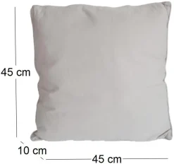 Coussin en coton coloré Salsa 45 cm (Lin)