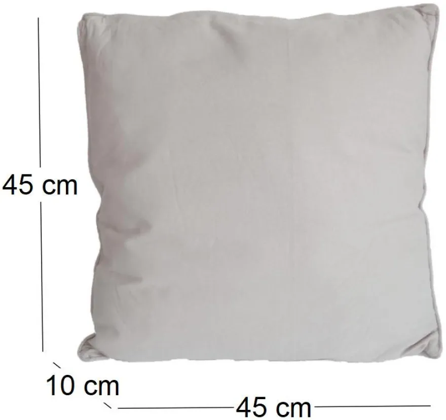 Coussin en coton coloré Salsa 45 cm (Lin)