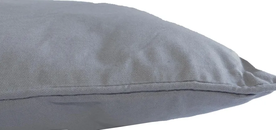 Coussin en coton coloré Salsa 60 cm (Gris Clair)