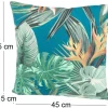 Coussin en coton imprimé 45 x 45 cm (Imprimé Silencio)