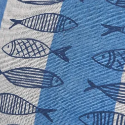 Coussin en coton Sea 45 x 45 cm (Poissons)