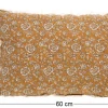 Coussin en lin à motifs Capucine 40 x 60 cm (Jaune)