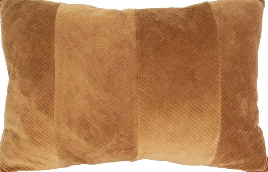 Coussin en velours Velvet 60 x 40 cm (Chocolat)