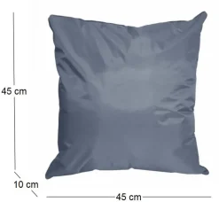 Coussin extérieur carré 45 cm Sun (Gris Anthracite)