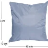 Coussin extérieur carré 45 cm Sun (Lot de 6) (Gris clair)