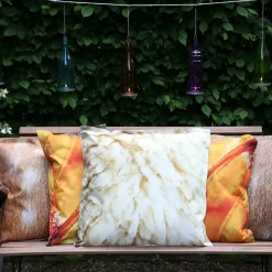 Coussin extérieur imperméable daim (59x 59 x 13 cm)