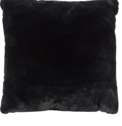 Coussin imitation fourrure 40 x 40 cm Opulence (Noir)
