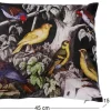Coussin imprimé oiseaux sur branche 45 cm