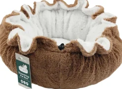 Coussin pour animaux avec lien de serrage 80 x 19 cm (Marron)