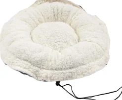 Coussin pour animaux avec lien de serrage 80 x 19 cm (Gris)