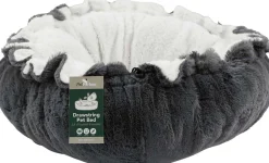Coussin pour animaux avec lien de serrage 80 x 19 cm (Gris)