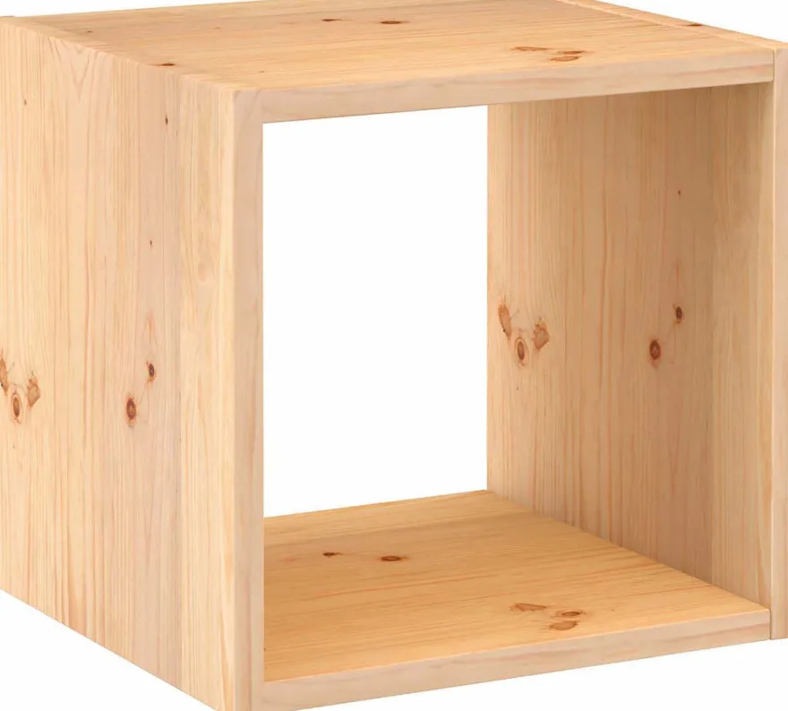 Cube avec range bouteille en pin 12 bouteilles Dinamic