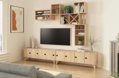 Cube de rangement en pin massif Dinamic (Simple)