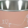 Ecuelle antidérapante rose pour chiens Love dog (1700 ml)