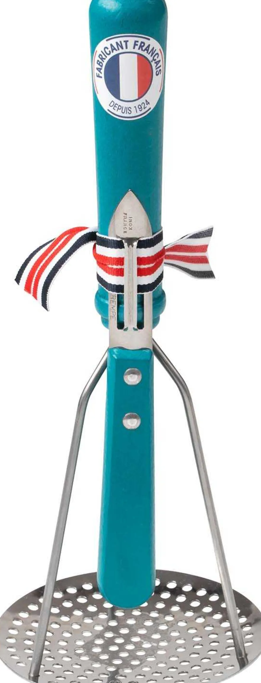 Ensemble presse purée et éplucheur (Bleu)