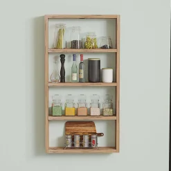 Etagère murale en aggloméré Quatro (Pin)